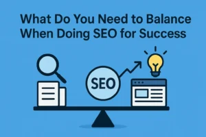 what do you need to balance when doing seo